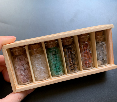 S7 drift bottle Natural irregular gravel set