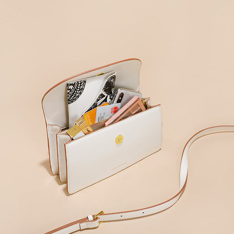 New design real cowhide hign quality Women's mobile phone messenger bag