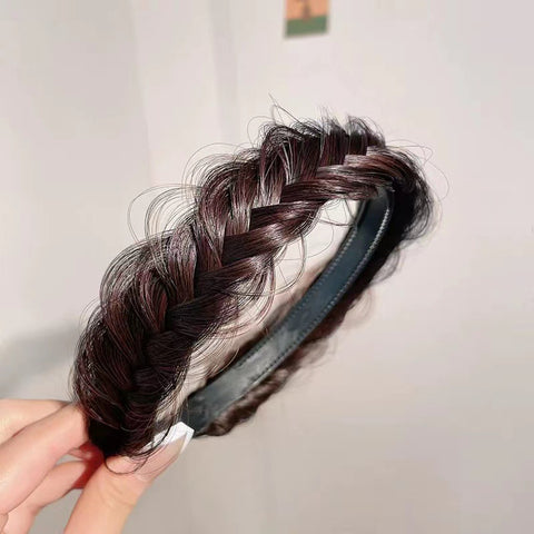 New braided wig headband high skull top headdress