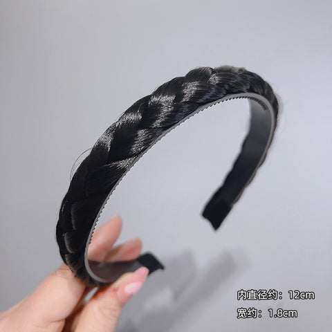 New braided wig headband high skull top headdress