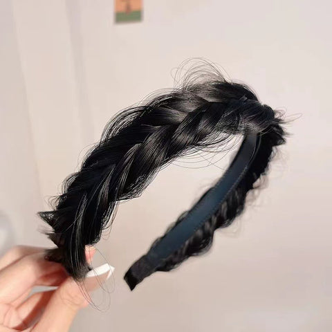 New braided wig headband high skull top headdress