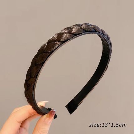 New braided wig headband high skull top headdress