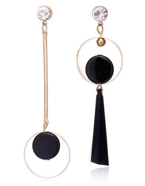 Long Crystal Tassel Dangle Earrings for Women
