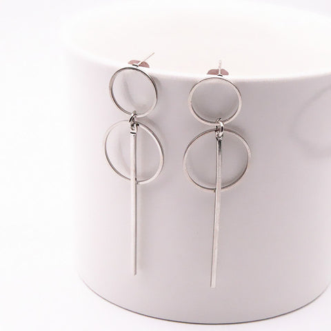 Long Section Tassel Pendant Size Circle Earrings For Ladies Gifts Wholesale