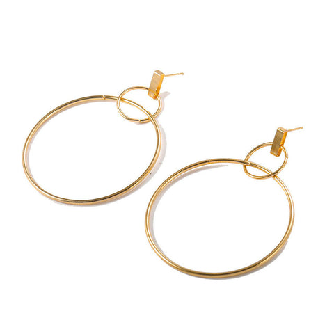 Long Section Tassel Pendant Size Circle Earrings For Ladies Gifts Wholesale