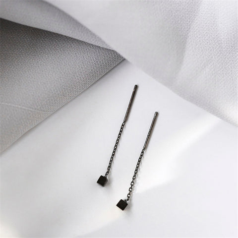 Long Tassel Butterfly Drop Earrings Silver Color Summer Jewelry Girls Party Gift