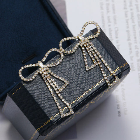 Long Tassel Earrings for Women Bridal Drop Dangling Wedding Jewelry Gifts