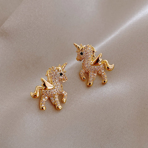 New Cute Animal Stud Earrings for Women Temperament