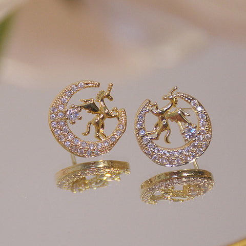 New Cute Animal Stud Earrings for Women Temperament