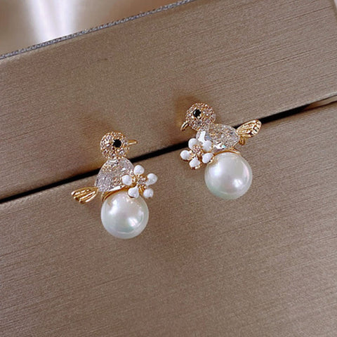 New Cute Animal Stud Earrings for Women Temperament