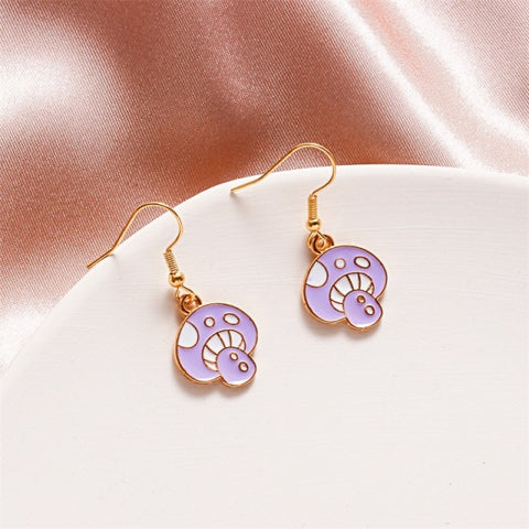 Lovely Fruit Tea Cup Earrings Creative Funny CrystalJewelry personality
