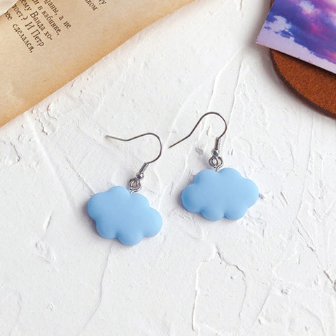 Lovely Fruit Tea Cup Earrings Creative Funny CrystalJewelry personality