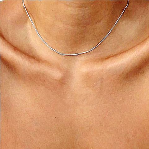 Women Neck Chain Choker Necklaces Thin Chain On The Neck