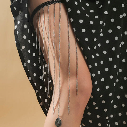 Metal Beaded Chain Thigh Chain For Women Big Snake Pendants