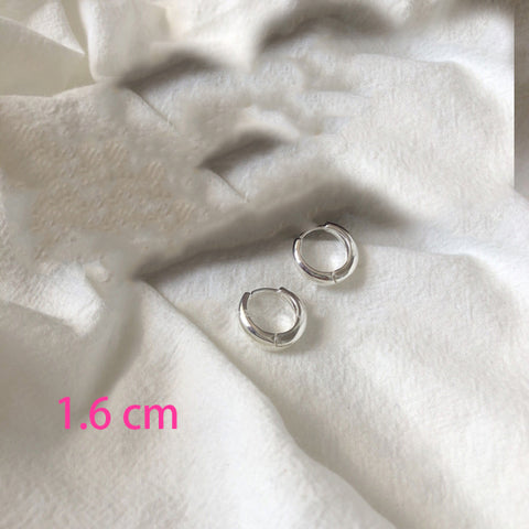 New Korean Metal Round Hoop Earrings for Women