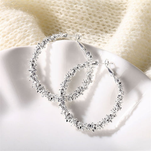New Big Circle Round Hoop Earrings for Women
