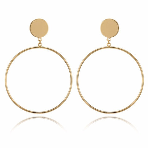 New Big Circle Round Hoop Earrings for Women