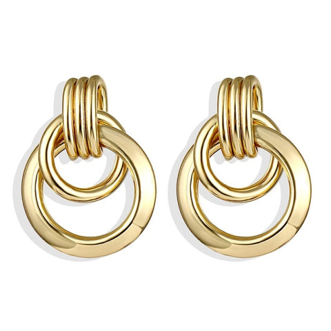 New Big Circle Round Hoop Earrings for Women