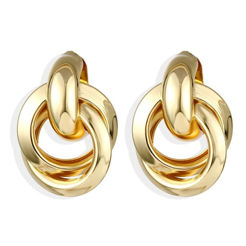 New Big Circle Round Hoop Earrings for Women