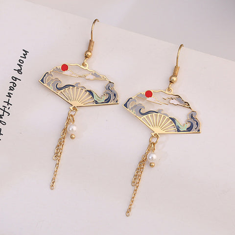 Korean Style Flower Cute Animal Dangle Earrings For Women