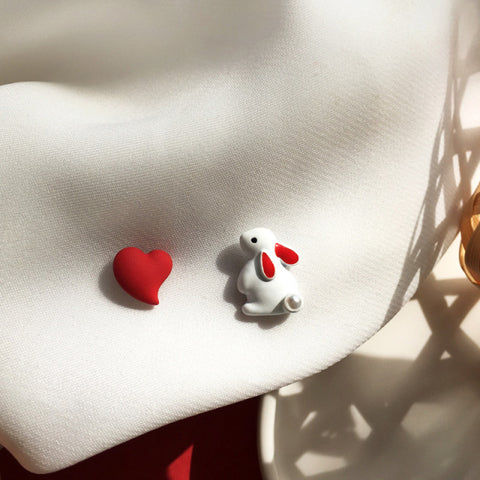 Korean Style Flower Cute Animal Dangle Earrings For Women