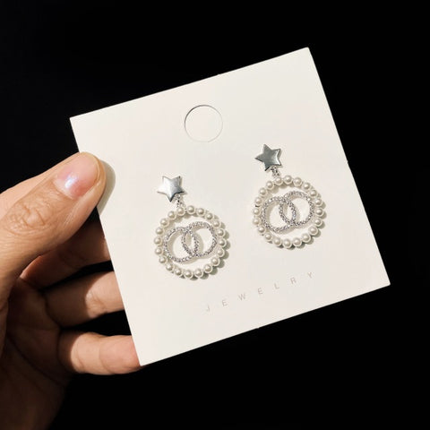 New Opal Crystal Pendant Earrings for Women