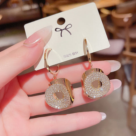 New Opal Crystal Pendant Earrings for Women