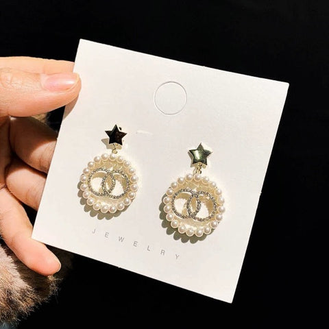 New Opal Crystal Pendant Earrings for Women