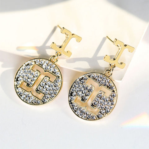 New Opal Crystal Pendant Earrings for Women