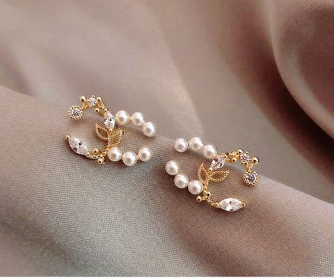 New Opal Crystal Pendant Earrings for Women