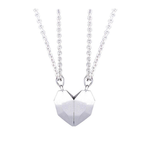 Magnetic Couple Necklace Friendship Heart Pendant