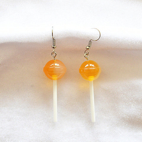 Lovely Fruit Tea Cup Earrings Creative Funny CrystalJewelry personality