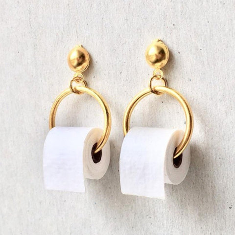 Lovely Fruit Tea Cup Earrings Creative Funny CrystalJewelry personality