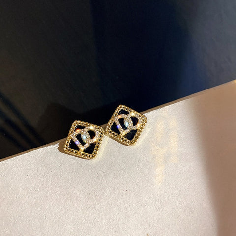 Long Dangle Earrings For Women Full Crystal Pearl Tassel Drop Earring