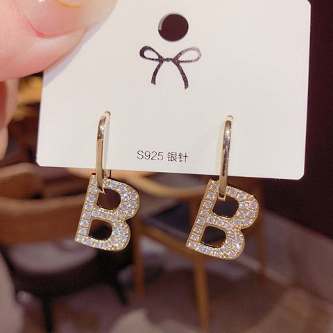 Long Dangle Earrings For Women Full Crystal Pearl Tassel Drop Earring