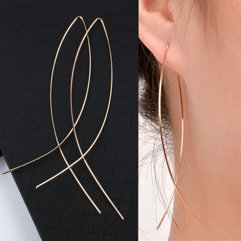 Korean pearl love tassel  long style earrings ladies