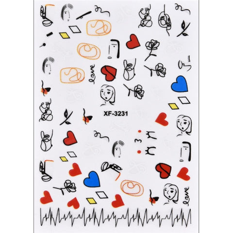 Water Nail Decal Sticker for Manicure Nail Art Decor Inpluser