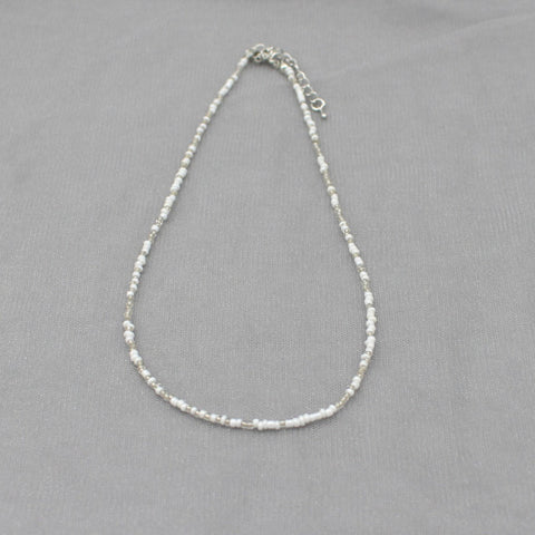Simple Seed Beads Strand Choker Necklace Women String Collar