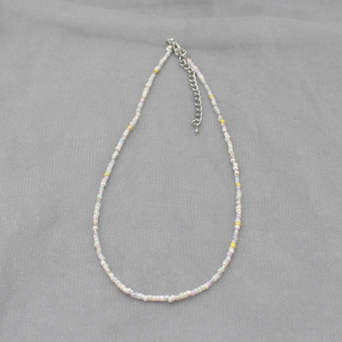Simple Seed Beads Strand Choker Necklace Women String Collar