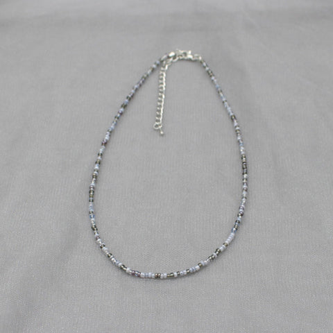 Simple Seed Beads Strand Choker Necklace Women String Collar
