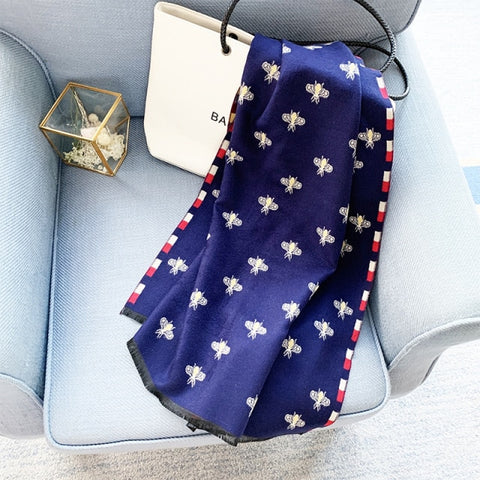 Long double-sided cashmere shawl scarf Inpluser