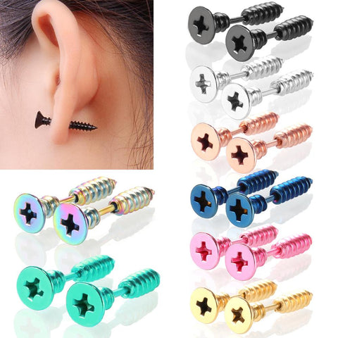 Women Stud Earring Anti Allergic Stainless Steel Body Piercing