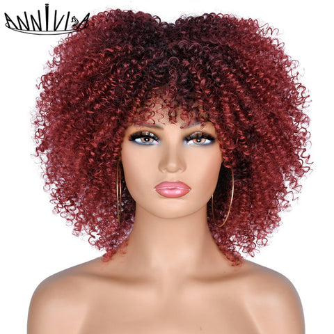 Short Hair Cosplay Wigs For Black Women High Temperature