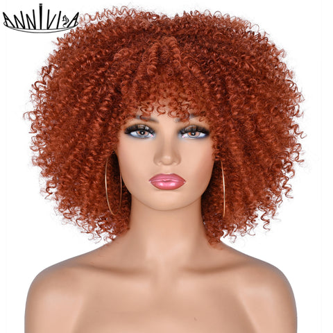 Short Hair Cosplay Wigs For Black Women High Temperature