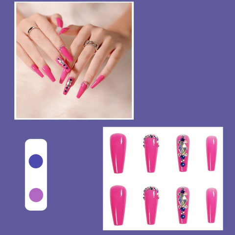 Long Coffin New Design False Full Cover Nails Inpluser