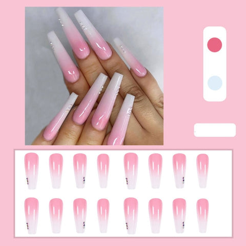 Long Coffin New Design False Full Cover Nails Inpluser