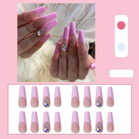 Long Coffin New Design False Full Cover Nails Inpluser