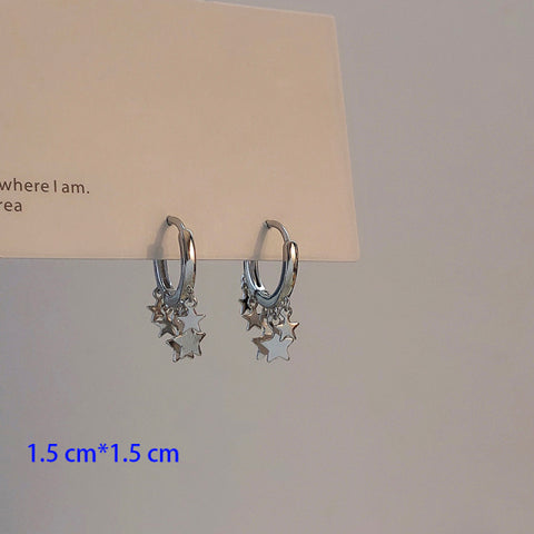 New Korean Metal Round Hoop Earrings for Women