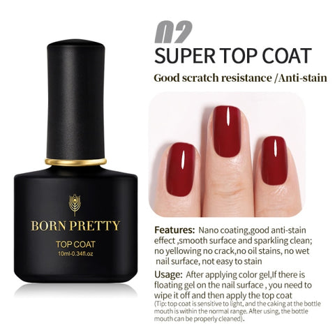 10ml Semi Permanent Vernish Gellack Need Top Coat Soak Off Nail Polish Art UV LED Gel Varnish