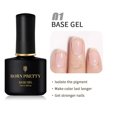 10ml Semi Permanent Vernish Gellack Need Top Coat Soak Off Nail Polish Art UV LED Gel Varnish